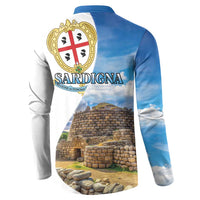 Sardinia Italy Button Sweatshirt Santu Antine With Map