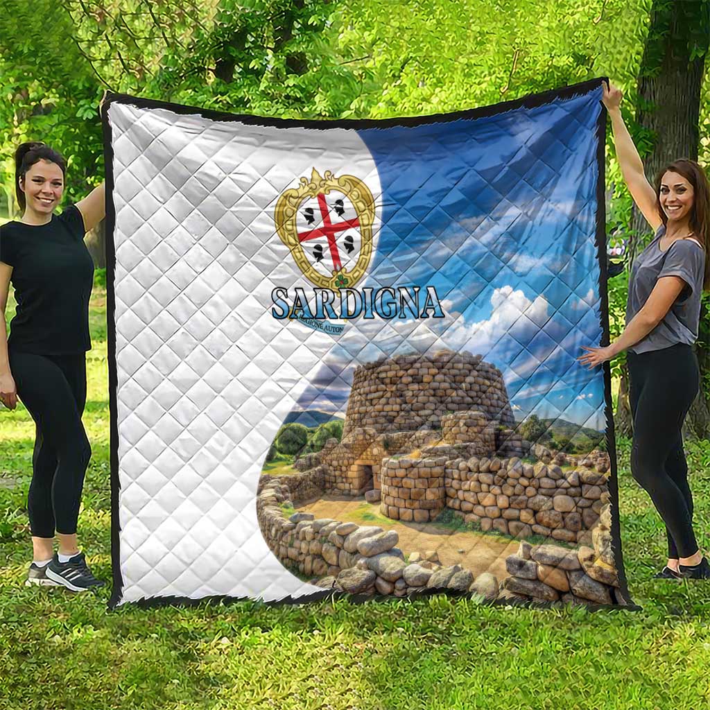 Sardinia Italy Quilt Santu Antine With Map