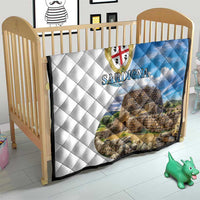 Sardinia Italy Quilt Santu Antine With Map