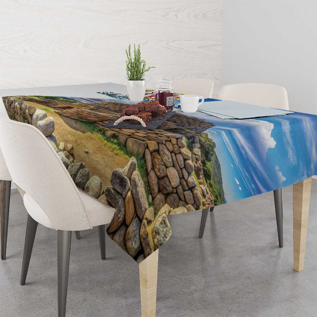 Sardinia Italy Tablecloth Santu Antine With Map