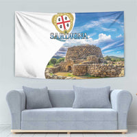 Sardinia Italy Tapestry Santu Antine With Map
