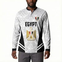 Custom Egypt Football Button Sweatshirt 2026 Glory Run White Edition