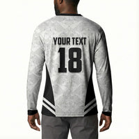 Custom Egypt Football Button Sweatshirt 2026 Glory Run White Edition