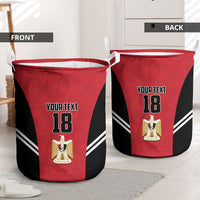 Custom Egypt Football Laundry Basket 2026 Glory Run Red Edition