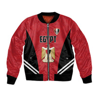 Custom Egypt Football Bomber Jacket 2026 Glory Run Red Edition