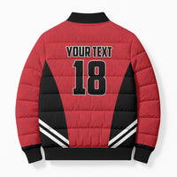 Custom Egypt Football Bomber Puffer Jacket 2026 Glory Run Red Edition