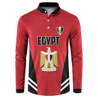Custom Egypt Football Button Sweatshirt 2026 Glory Run Red Edition