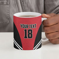 Custom Egypt Football Ceramic Mug 2026 Glory Run Red Edition