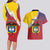 Colombia Coat Of Arms Couples Matching Long Sleeve Bodycon Dress and Hawaiian Shirt With Flag Style And Folk Pattern - Wonder Print Shop