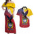 Colombia Coat Of Arms Couples Matching Off Shoulder Maxi Dress and Hawaiian Shirt With Flag Style And Folk Pattern - Wonder Print Shop