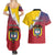 Colombia Coat Of Arms Couples Matching Summer Maxi Dress and Hawaiian Shirt With Flag Style And Folk Pattern - Wonder Print Shop