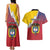 Colombia Coat Of Arms Couples Matching Tank Maxi Dress and Hawaiian Shirt With Flag Style And Folk Pattern - Wonder Print Shop