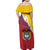 Colombia Coat Of Arms Family Matching Off Shoulder Maxi Dress and Hawaiian Shirt With Flag Style And Folk Pattern - Wonder Print Shop