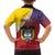 Colombia Coat Of Arms Family Matching Puletasi and Hawaiian Shirt With Flag Style And Folk Pattern - Wonder Print Shop