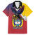 Colombia Coat Of Arms Family Matching Puletasi and Hawaiian Shirt With Flag Style And Folk Pattern - Wonder Print Shop