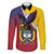 Colombia Coat Of Arms Family Matching Puletasi and Hawaiian Shirt With Flag Style And Folk Pattern - Wonder Print Shop