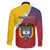 Colombia Coat Of Arms Family Matching Puletasi and Hawaiian Shirt With Flag Style And Folk Pattern - Wonder Print Shop