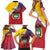 Colombia Coat Of Arms Family Matching Short Sleeve Bodycon Dress and Hawaiian Shirt With Flag Style And Folk Pattern - Wonder Print Shop