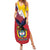 Colombia Coat Of Arms Family Matching Summer Maxi Dress and Hawaiian Shirt With Flag Style And Folk Pattern - Wonder Print Shop