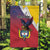 Colombia Coat Of Arms Garden Flag With Flag Style And Folk Pattern - Wonder Print Shop