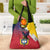 Colombia Coat Of Arms Grocery Bag With Flag Style And Fork Partern