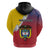 Colombia Coat Of Arms Hoodie With Flag Style And Folk Pattern - Wonder Print Shop