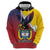 Colombia Coat Of Arms Hoodie With Flag Style And Folk Pattern - Wonder Print Shop