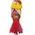 Colombia Coat Of Arms Mermaid Dress With Flag Style And Folk Pattern - Wonder Print Shop