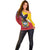 Colombia Coat Of Arms Off Shoulder Sweater With Flag Style And Folk Pattern - Wonder Print Shop