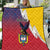 Colombia Coat Of Arms Quilt With Flag Style And Fork Partern