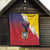 Colombia Coat Of Arms Quilt With Flag Style And Fork Partern