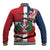 Personalized Dominican Republic Bayahbe Rose Baseball Jacket - Wonder Print Shop