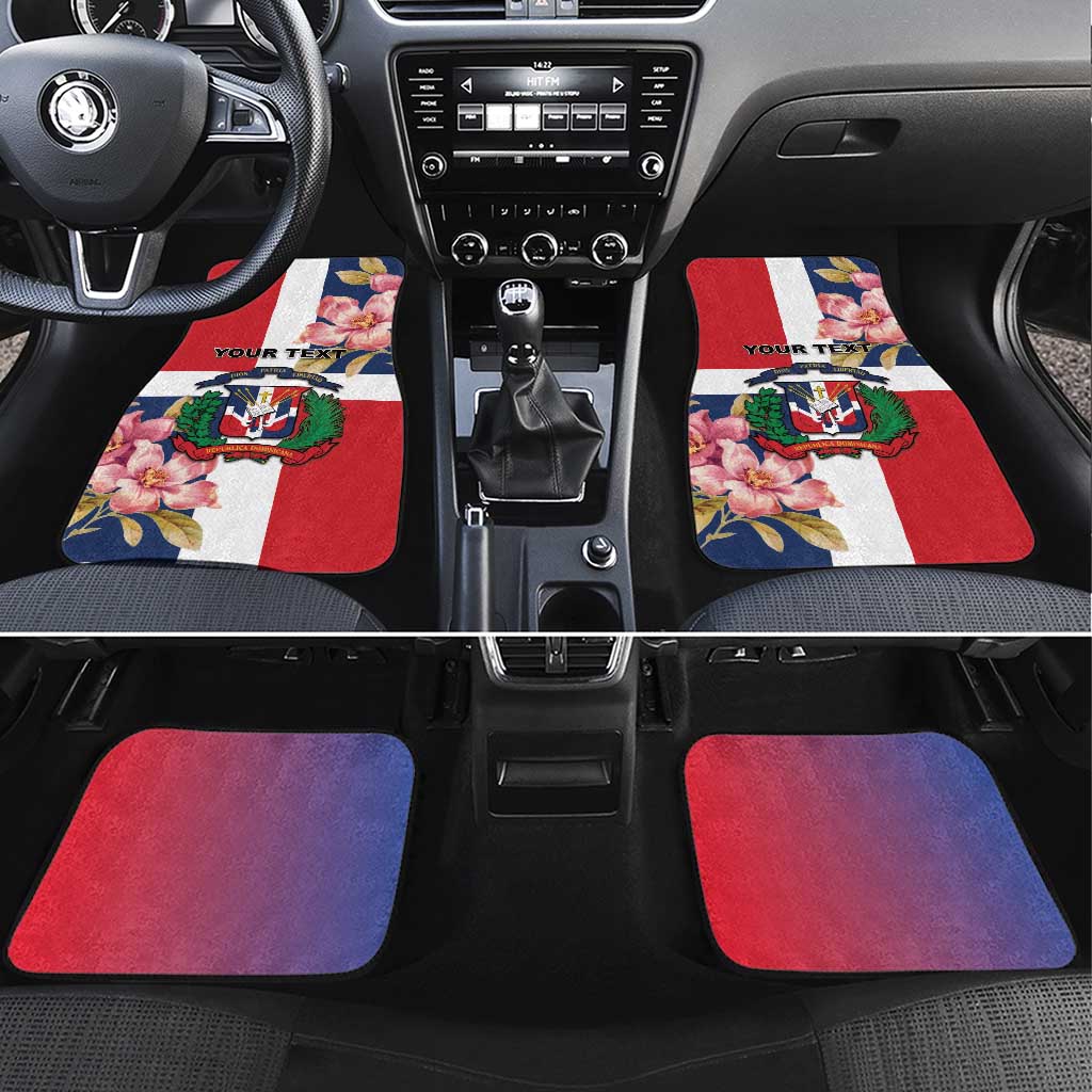 Personalized Dominican Republic Bayahíbe Rose Car Mats