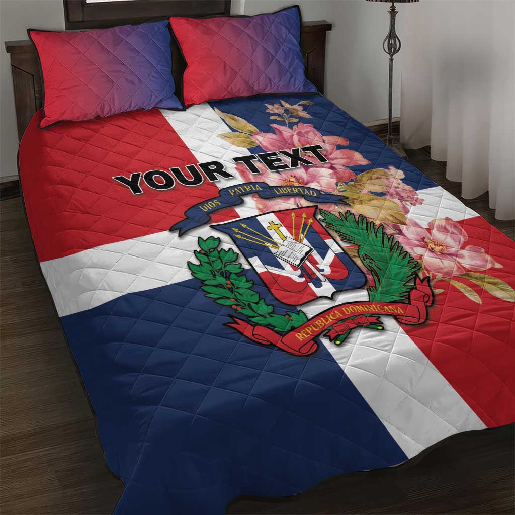 Personalized Dominican Republic Bayahbe Rose Quilt Bed Set - Wonder Print Shop