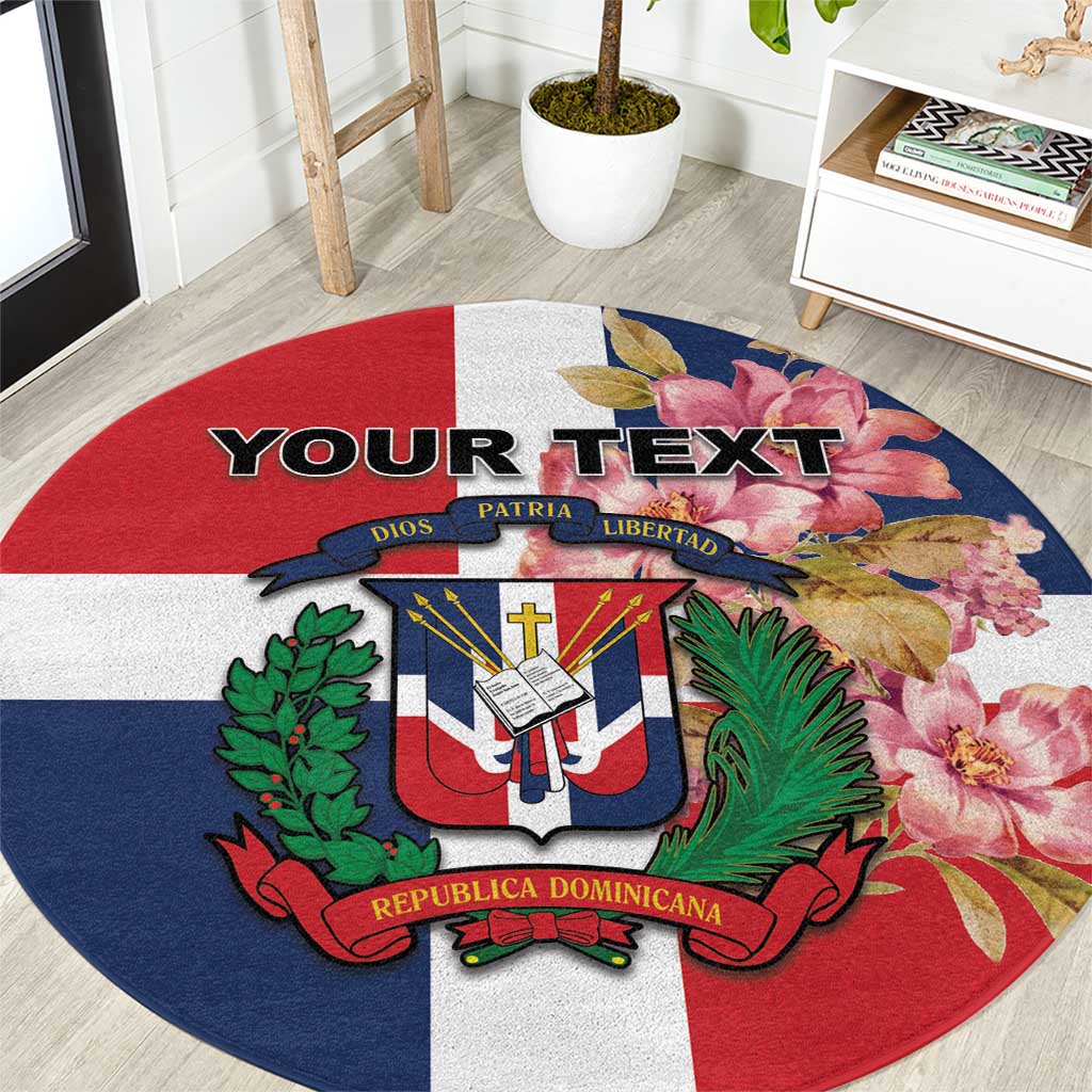 Personalized Dominican Republic Bayahíbe Rose Round Carpet