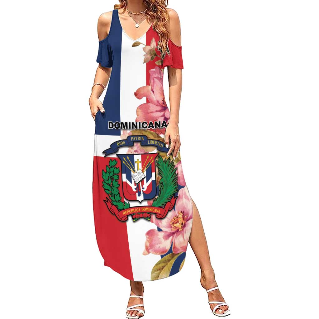 Personalized Dominican Republic Bayahbe Rose Summer Maxi Dress - Wonder Print Shop