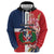 Personalized Dominican Republic Bayahbe Rose Zip Hoodie - Wonder Print Shop