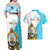 Personalized Honduras Coat Of Arms Couples Matching Off Shoulder Maxi Dress and Hawaiian Shirt Flag Color Style - Wonder Print Shop