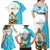 Personalized Honduras Coat Of Arms Family Matching Off Shoulder Maxi Dress and Hawaiian Shirt Flag Color Style - Wonder Print Shop