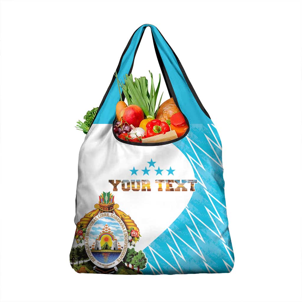 Personalized Honduras Coat Of Arms Grocery Bag Flag Color Style