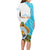 Personalized Honduras Coat Of Arms Long Sleeve Bodycon Dress Flag Color Style - Wonder Print Shop