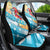 Personalized Roatan Honduras Car Seat Cover Scarlet Macaw With Hibiscus Flowers - Wonder Print Shop