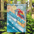 Personalized Roatan Honduras Garden Flag Scarlet Macaw With Hibiscus Flowers - Wonder Print Shop