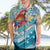 Personalized Roatan Honduras Hawaiian Shirt Scarlet Macaw With Hibiscus Flowers - Wonder Print Shop