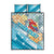 Personalized Roatan Honduras Quilt Bed Set Scarlet Macaw With Hibiscus Flowers - Wonder Print Shop