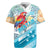 Personalized Roatan Honduras Rugby Jersey Scarlet Macaw With Hibiscus Flowers - Wonder Print Shop