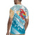 Personalized Roatan Honduras Rugby Jersey Scarlet Macaw With Hibiscus Flowers - Wonder Print Shop