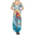 Personalized Roatan Honduras Summer Maxi Dress Scarlet Macaw With Hibiscus Flowers - Wonder Print Shop