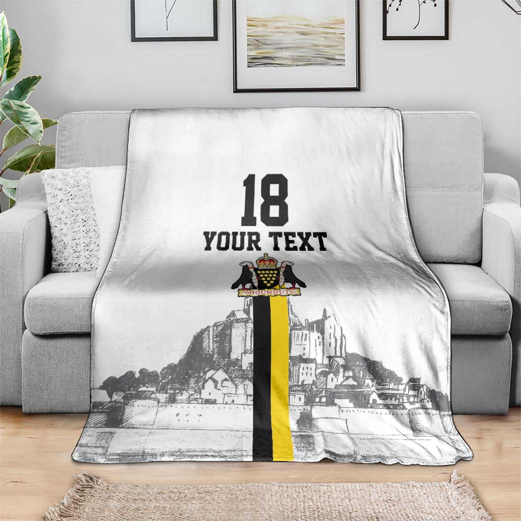 Custom Cornwall Football Blanket Mont Saint Michel - Wonder Print Shop