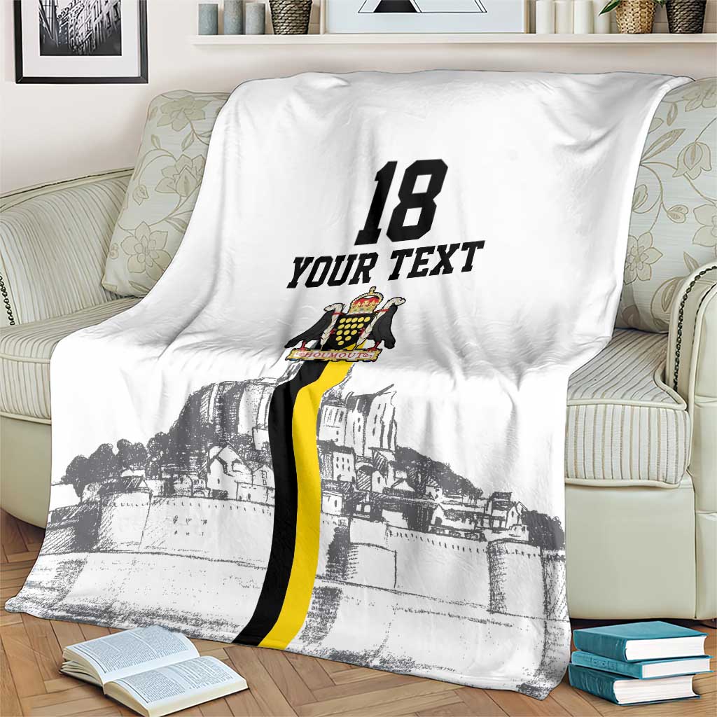 Custom Cornwall Football Blanket Mont Saint Michel - Wonder Print Shop